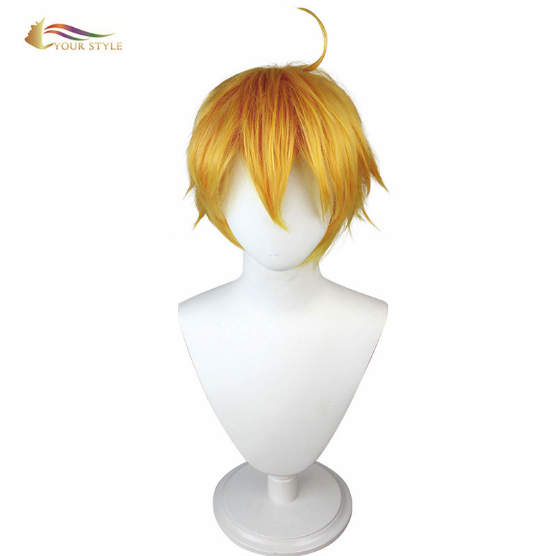 YOUR STYLE  Cosplay Wig Synthetic Long Wig Orange Reddish Yellow Ponytail Braids Wigs Party Wig Halloween Costume-YOUR STYLE, synthetic wigs synthetic hair extension