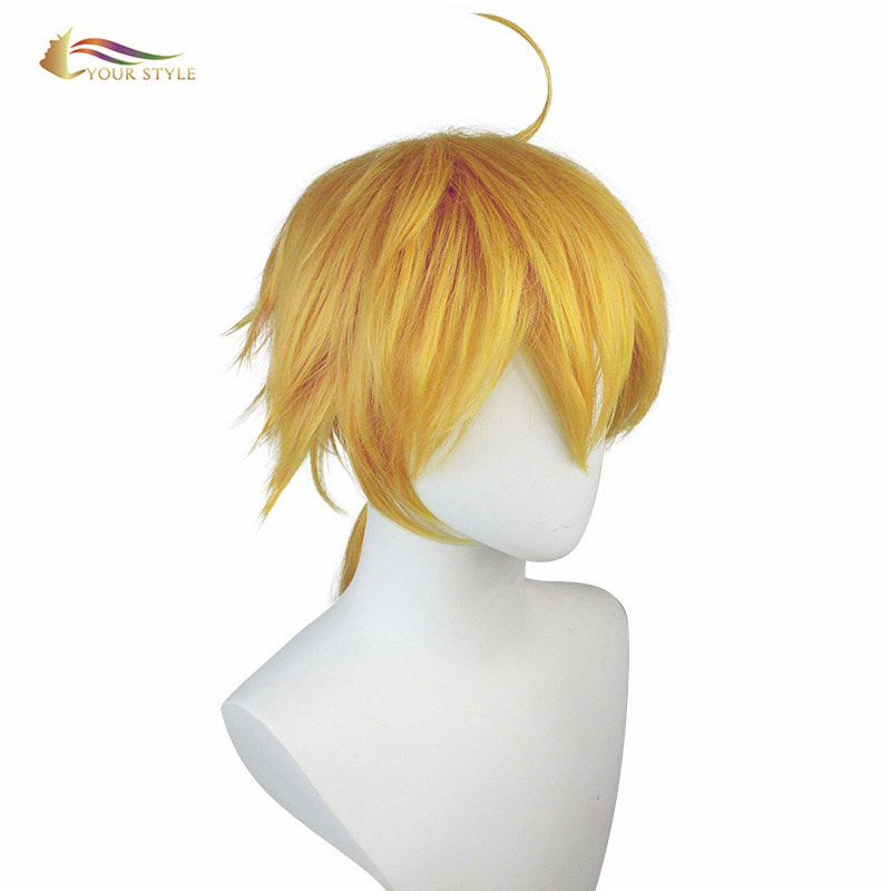 YOUR STYLE  Cosplay Wig Synthetic Long Wig Orange Reddish Yellow Ponytail Braids Wigs Party Wig Halloween Costume-YOUR STYLE, synthetic wigs synthetic hair extension