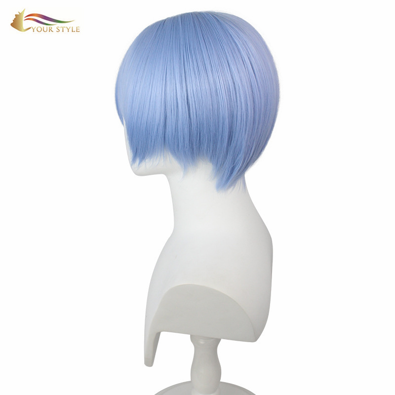 YOUR STYLE,  Blue Wig Synthetic Short Blue Wig Short Pixie Cut Wig Short Haircuts Party Wig Halloween Costume-YOUR STYLE, synthetic wigs synthetic hair extension