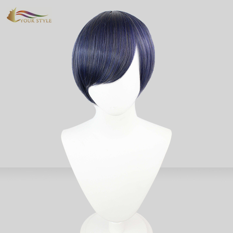 YOUR STYLE, Cosplay Wig Long Straight Wig Blue Pink Synthetic Long Wig Hair With Bangs Wigs For Halloween Costumes-YOUR STYLE, synthetic wigs synthetic hair extension