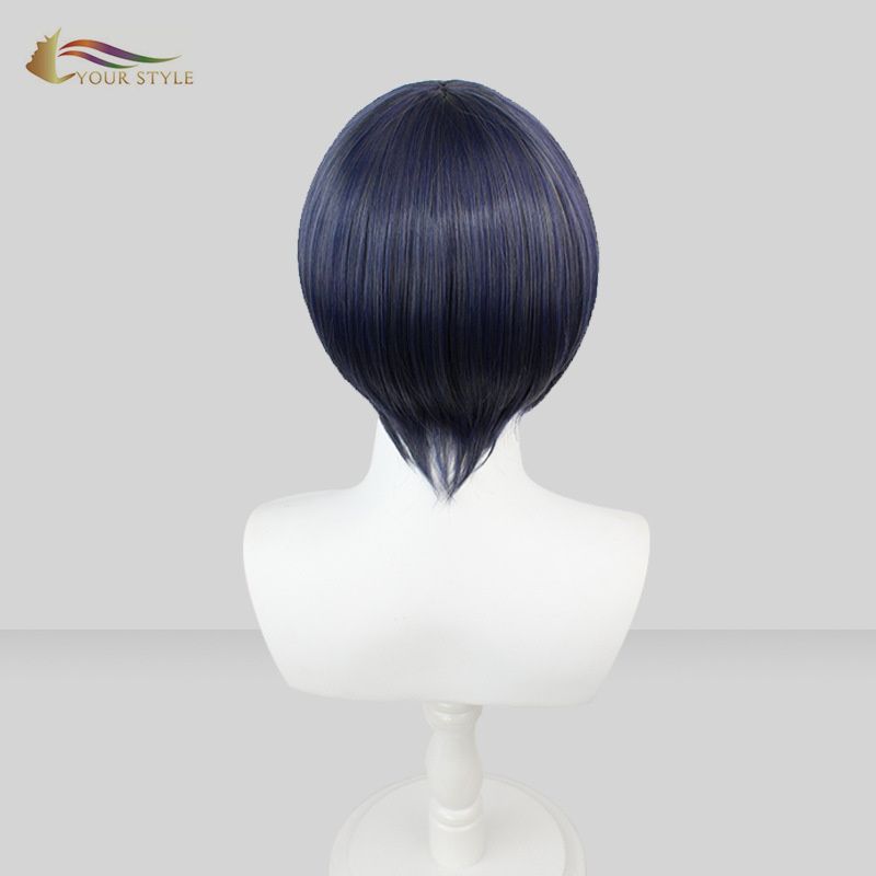 YOUR STYLE, Cosplay Wig Long Straight Wig Blue Pink Synthetic Long Wig Hair With Bangs Wigs For Halloween Costumes-YOUR STYLE, synthetic wigs synthetic hair extension