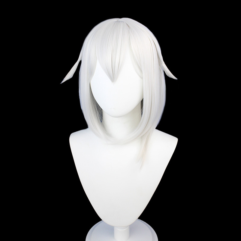 YOUR STYLE , Cosplay Anime Wig White Short BOB Wig Synthetic Party Halloween Bob Wigs Female Wigs For Short Hair Silver Gray-YOUR STYLE, synthetic wigs synthetic hair extension