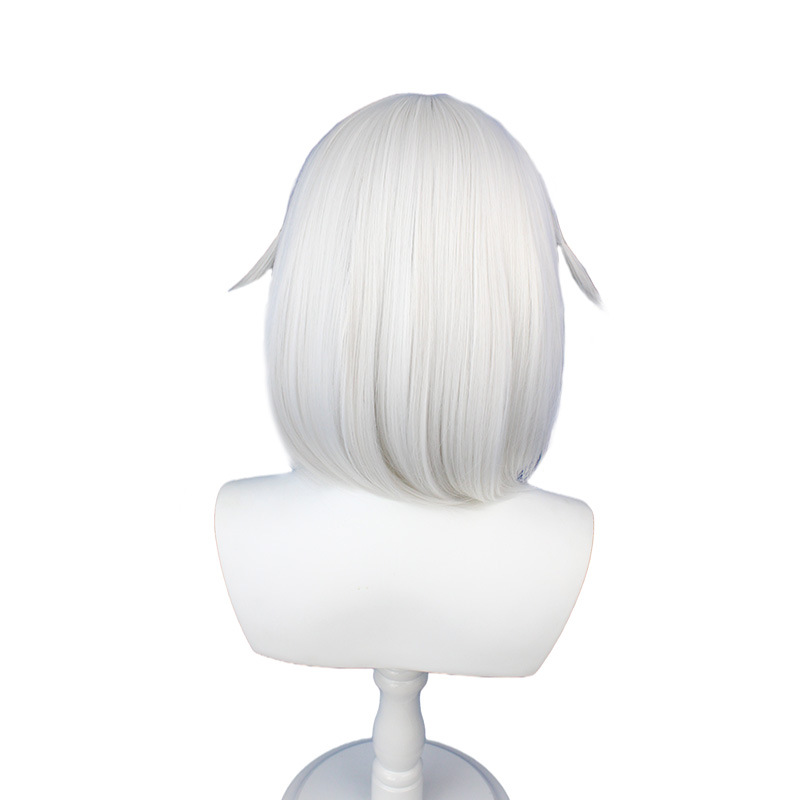 YOUR STYLE , Cosplay Anime Wig White Short BOB Wig Synthetic Party Halloween Bob Wigs Female Wigs For Short Hair Silver Gray-YOUR STYLE, synthetic wigs synthetic hair extension