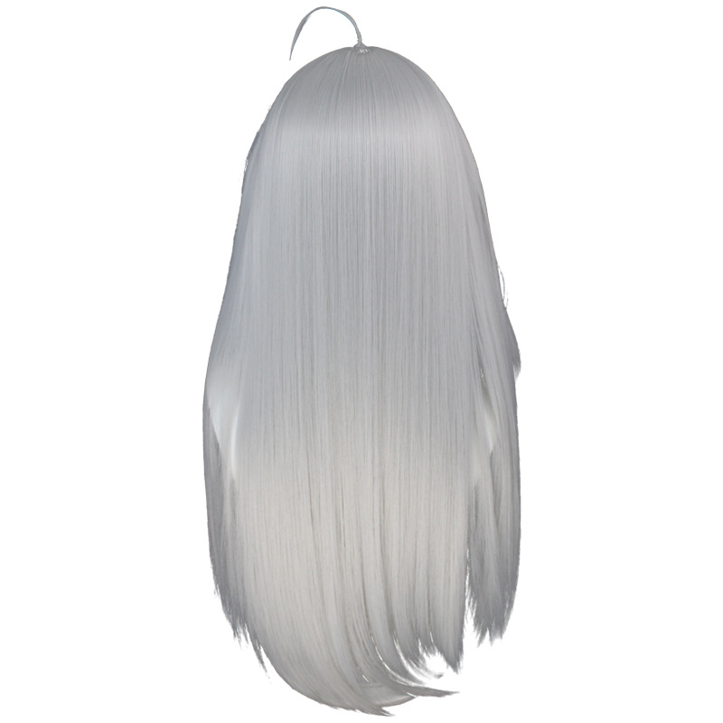 YOUR STYLE , Cosplay Wig Silver Gray Braids Styled Synthetic Hair Wig Women Female Girl Party Wig Halloween Costume-YOUR STYLE, synthetic wigs synthetic hair extension