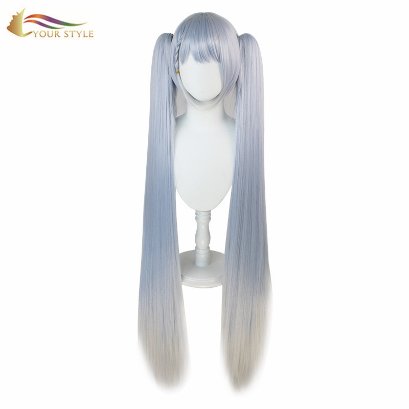 HABKAAGA , Cosplay Wig Ponytails Synthetic Long Wigs Dumarka Gabdhaha Gabdhaha Xafladda Wig Halloween Costume-QAABKAAGA, timo-synthetic timo-kordhinta