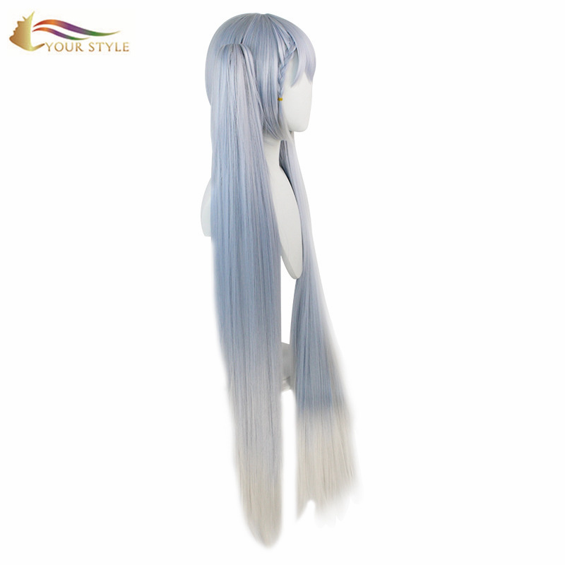 HABKAAGA , Cosplay Wig Ponytails Synthetic Long Wigs Dumarka Gabdhaha Gabdhaha Xafladda Wig Halloween Costume-QAABKAAGA, timo-synthetic timo-kordhinta