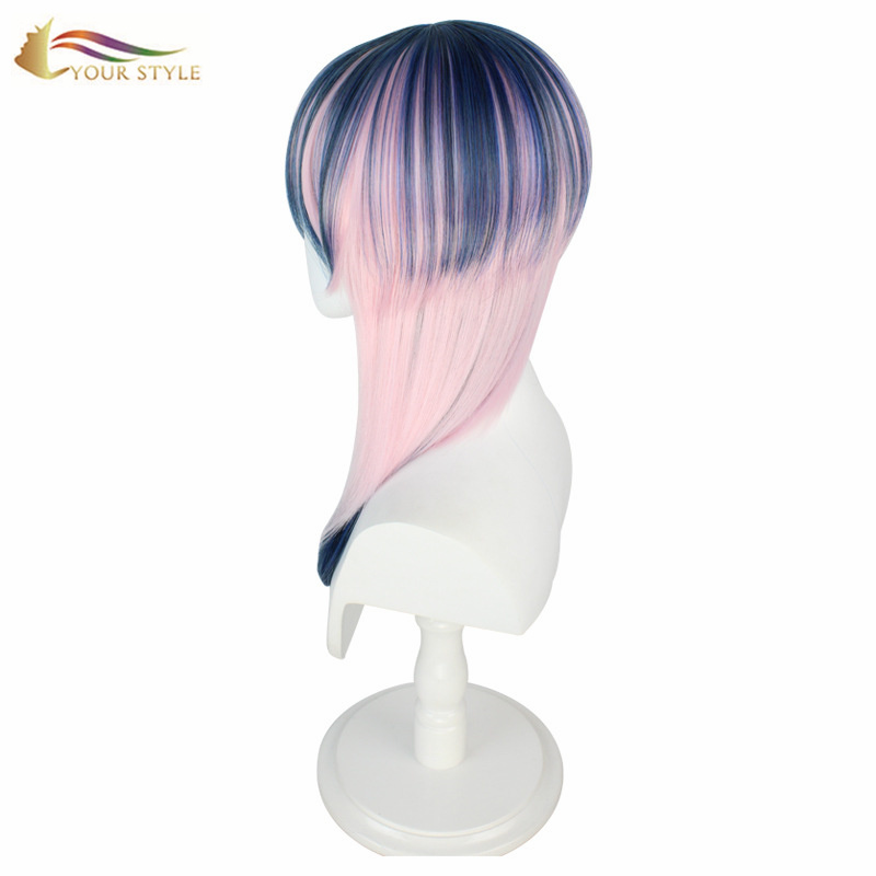 YOUR STYLE , Cosplay Wig Pink Synthetic Wigs Long Straight Wigs Women Female Girl Ladies Party Wig Halloween Costume-YOUR STYLE, synthetic wigs synthetic hair extension