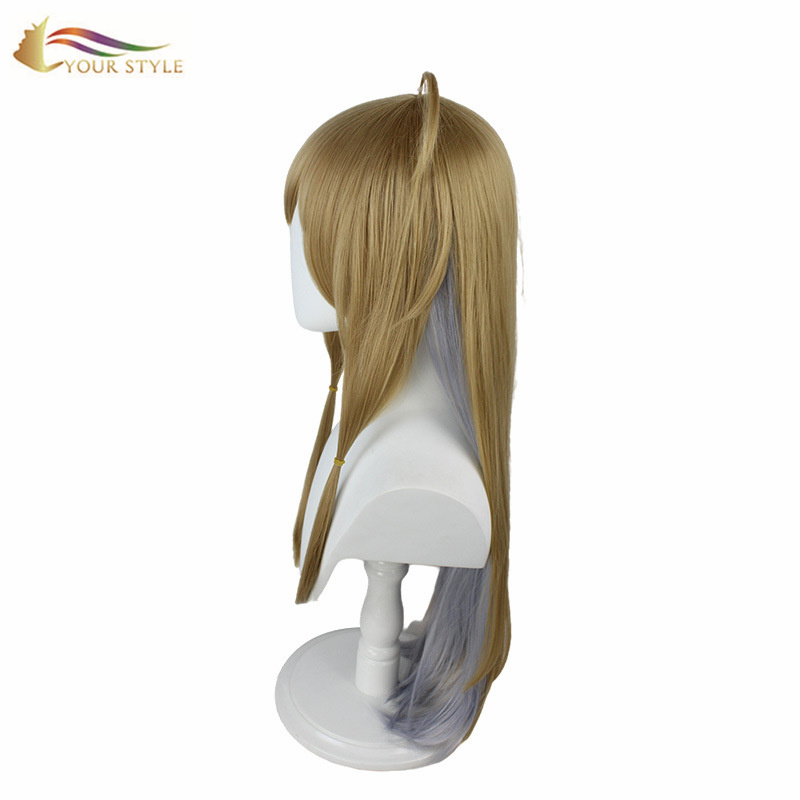 YOUR STYLE , Cosplay Wigs Blonde Synthetic Long Straight Wigs  Hairstyle  Women Female Girl Ladies Party Wig Halloween Costume-YOUR STYLE, synthetic wigs synthetic hair extension