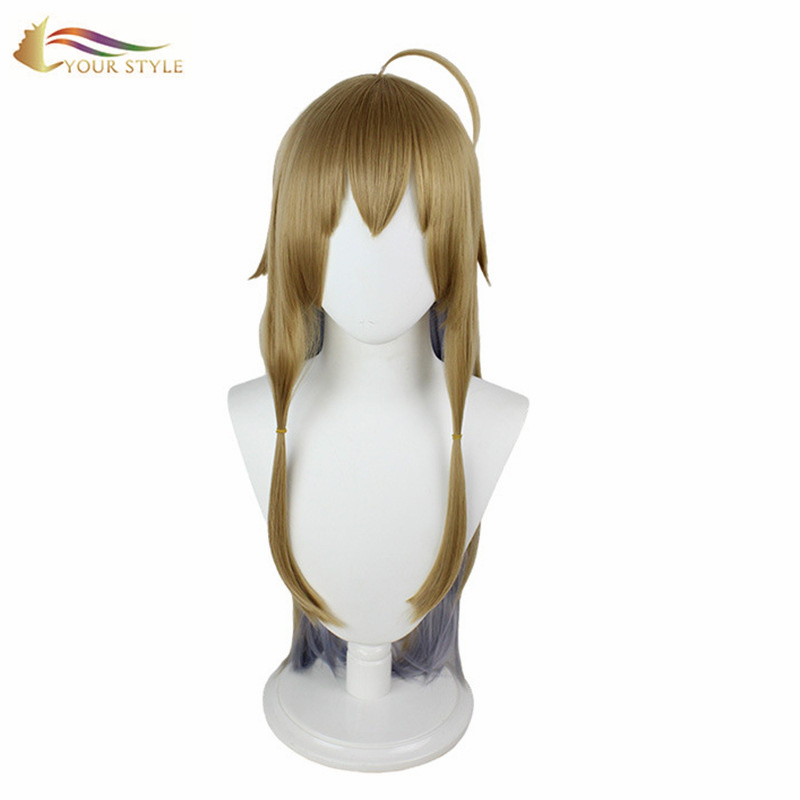 YOUR STYLE , Cosplay Wigs Blonde Synthetic Long Straight Wigs  Hairstyle  Women Female Girl Ladies Party Wig Halloween Costume-YOUR STYLE, synthetic wigs synthetic hair extension