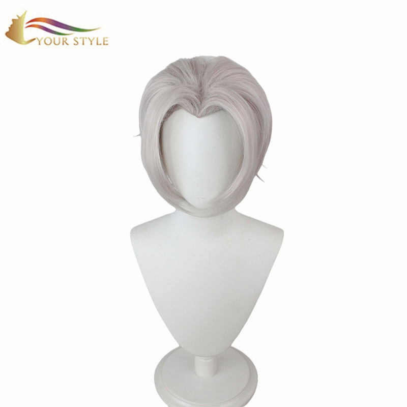 YOUR STYLE , Cosplay Wig Short Wig Anime Fluffy Synthetic Wigs Short Pixie Wig Styles  Short Haircuts Men Boy Male Party Wig Halloween Costume-YOUR STYLE, synthetic wigs synthetic hair extension