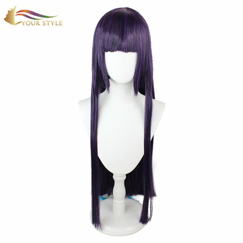 YOUR STYLE , Long Purple Cosplay Wig Synthetic Hair Wig Party wig Halloween Costume-YOUR STYLE, synthetic wigs synthetic hair extension