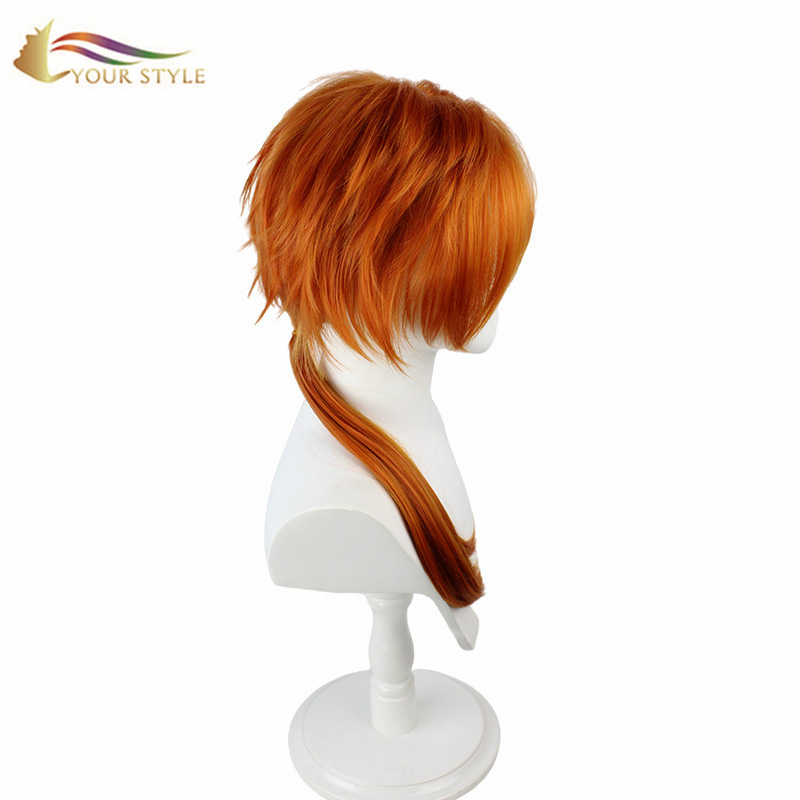 YOUR STYLE , Wig Dealer Hair Vendor Synthetic Orange Long Wig Synthetic Party Wig Halloween Costume-YOUR STYLE, synthetic wigs synthetic hair extension