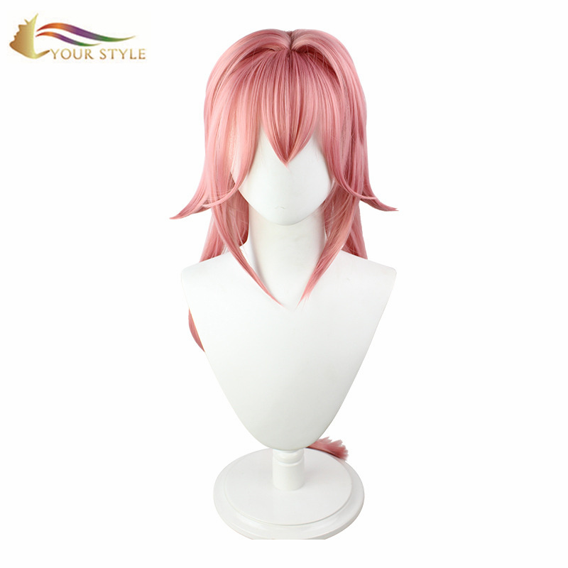 YOUR STYLE , Wig Manufactures Long Pink Cosplay Wig Party Wig Halloween Costume-YOUR STYLE, synthetic wigs synthetic hair extension