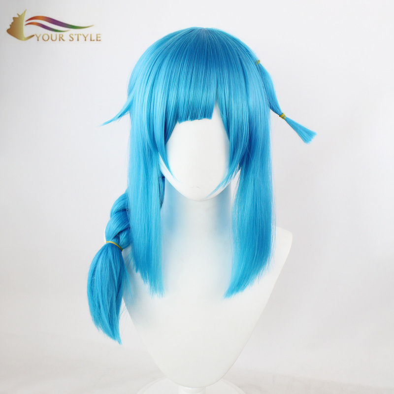 YOUR STYLE , Hair Wig Suppliers Blue Braids Wig Party Wig Halloween Costume-YOUR STYLE, synthetic wigs synthetic hair extension