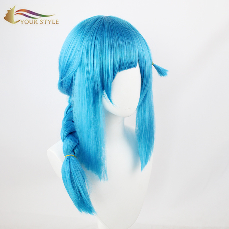 YOUR STYLE , Hair Wig Suppliers Blue Braids Wig Party Wig Halloween Costume-YOUR STYLE, synthetic wigs synthetic hair extension