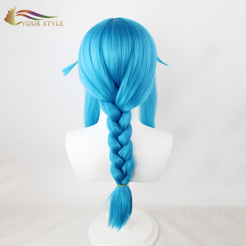 YOUR STYLE , Hair Wig Suppliers Blue Braids Wig Party Wig Halloween Costume-YOUR STYLE, synthetic wigs synthetic hair extension