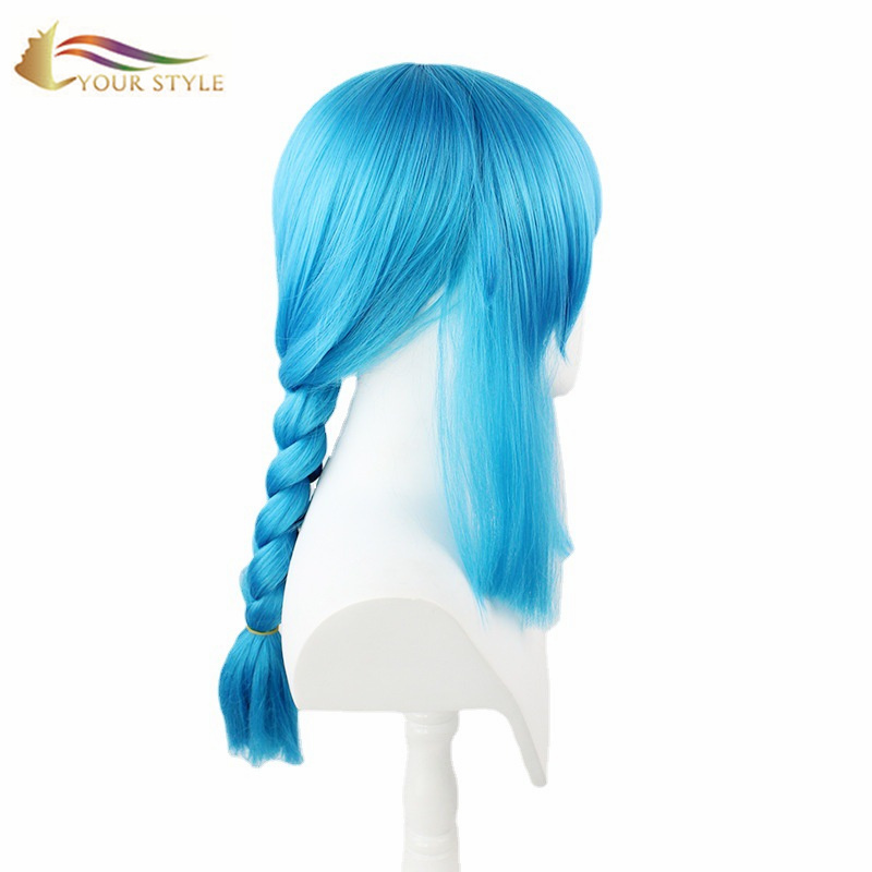 YOUR STYLE , Hair Wig Suppliers Blue Braids Wig Party Wig Halloween Costume-YOUR STYLE, synthetic wigs synthetic hair extension