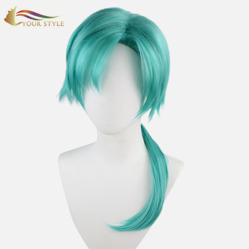 YOUR STYLE , Hair Vendor Long Cosplay Wig Green Party Wig Halloween Costume-YOUR STYLE, synthetic wigs synthetic hair extension