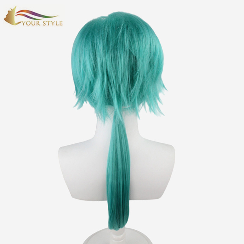 YOUR STYLE , Hair Vendor Long Cosplay Wig Green Party Wig Halloween Costume-YOUR STYLE, synthetic wigs synthetic hair extension