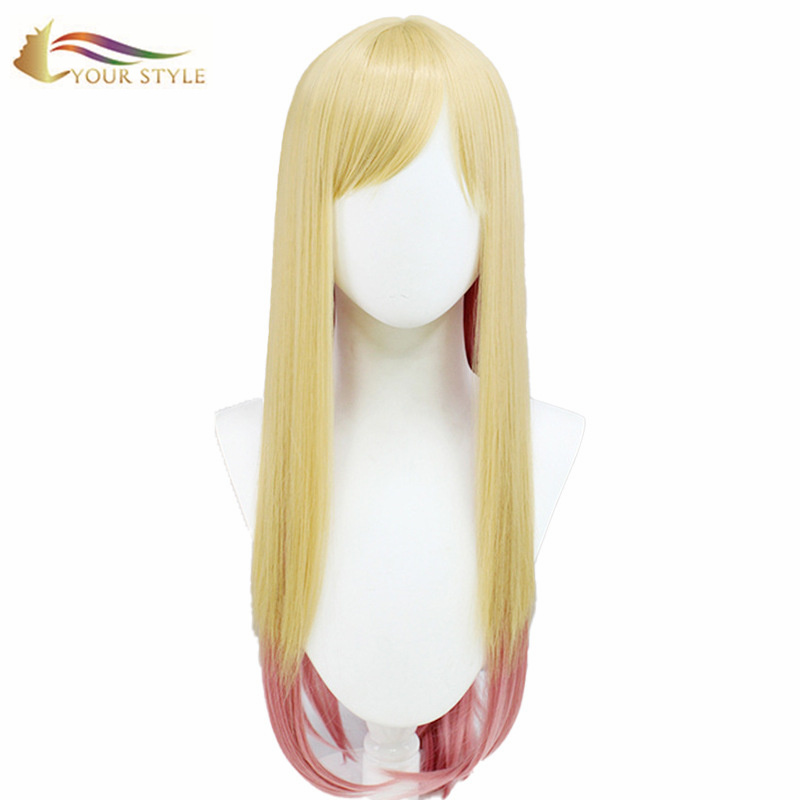 YOUR STYLE , Hair Suppliers Long Straight Cosplay Wig Yellow Party Wig Halloween Costume-YOUR STYLE, synthetic wigs synthetic hair extension