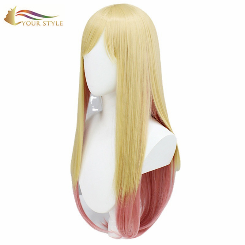 YOUR STYLE , Hair Suppliers Long Straight Cosplay Wig Yellow Party Wig Halloween Costume-YOUR STYLE, synthetic wigs synthetic hair extension