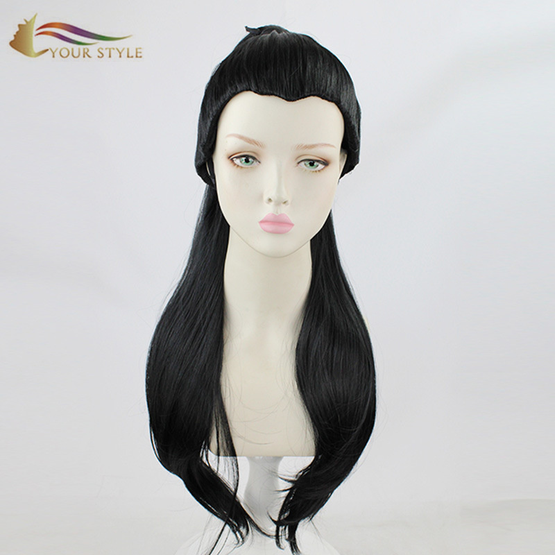 YOUR STYLE , Wig Exporters Long Cosplay Wig Black Ombre Silver Light Green-YOUR STYLE, synthetic wigs synthetic hair extension