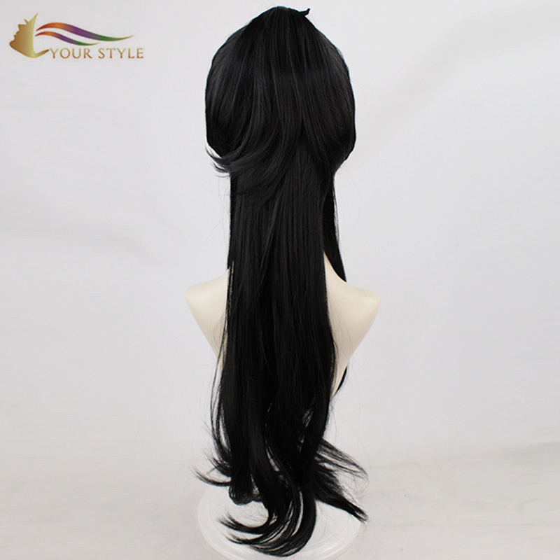 YOUR STYLE , Wig Exporters Long Cosplay Wig Black Ombre Silver Light Green-YOUR STYLE, synthetic wigs synthetic hair extension