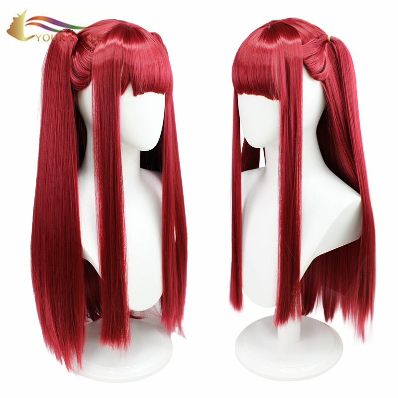 YOUR STYLE , Wig Wholesalers Red Long Straight Cosplay Wig Party Wig Halloween Costume-YOUR STYLE, synthetic wigs synthetic hair extension