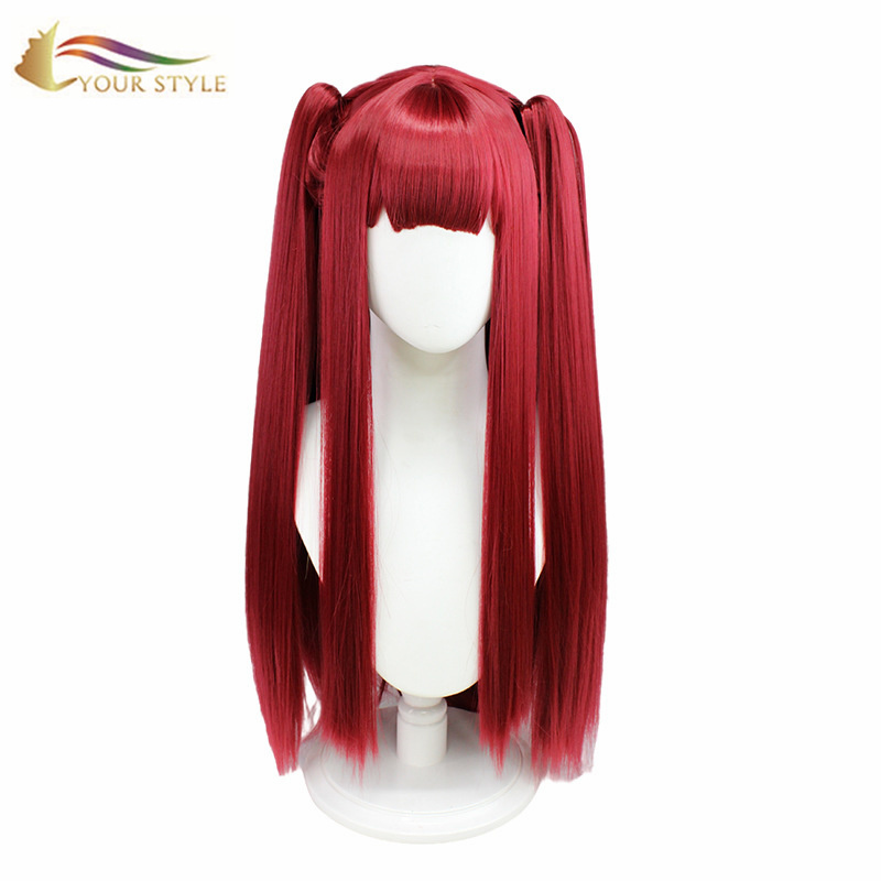 YOUR STYLE , Wig Wholesalers Red Long Straight Cosplay Wig Party Wig Halloween Costume-YOUR STYLE, synthetic wigs synthetic hair extension