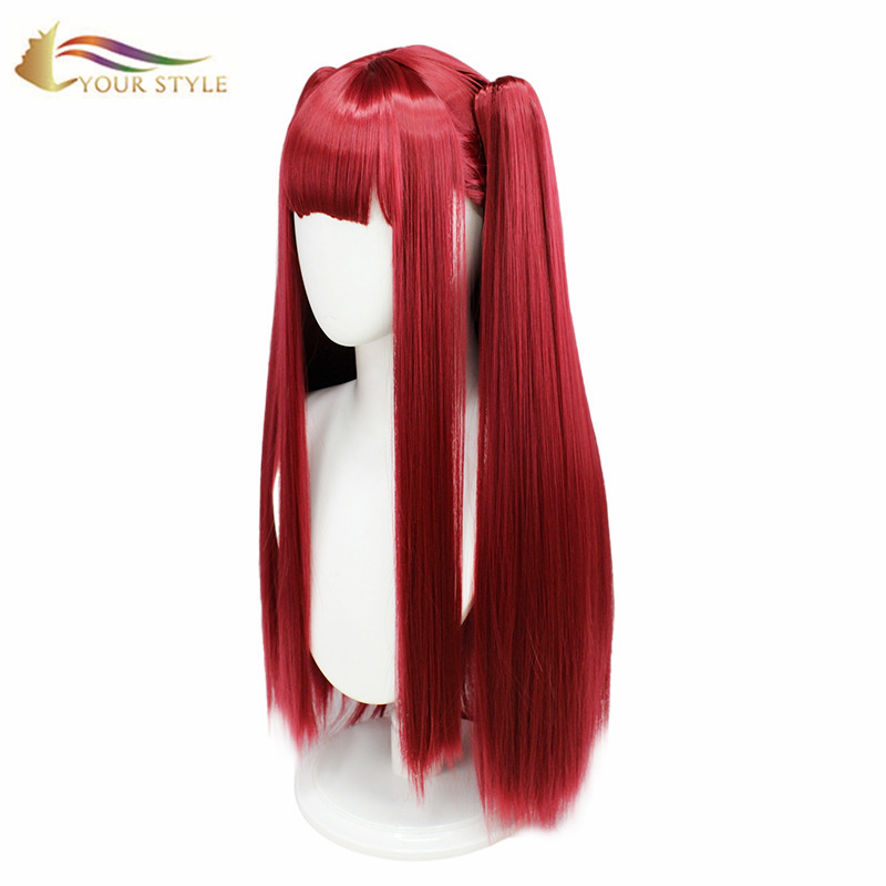 YOUR STYLE , Wig Wholesalers Red Long Straight Cosplay Wig Party Wig Halloween Costume-YOUR STYLE, synthetic wigs synthetic hair extension