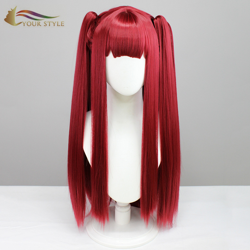 YOUR STYLE , Wig Wholesalers Red Long Straight Cosplay Wig Party Wig Halloween Costume-YOUR STYLE, synthetic wigs synthetic hair extension