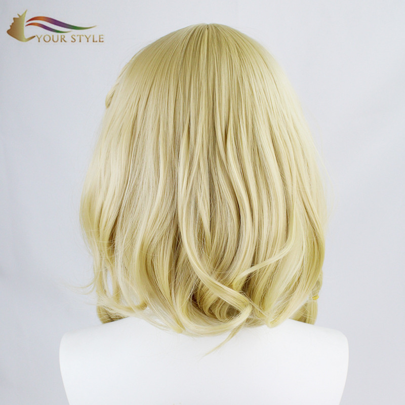 YOUR STYLE , Wig China Long Wavy Wig Blonde Yellow Party Wig Halloween Costume-YOUR STYLE, synthetic wigs synthetic hair extension