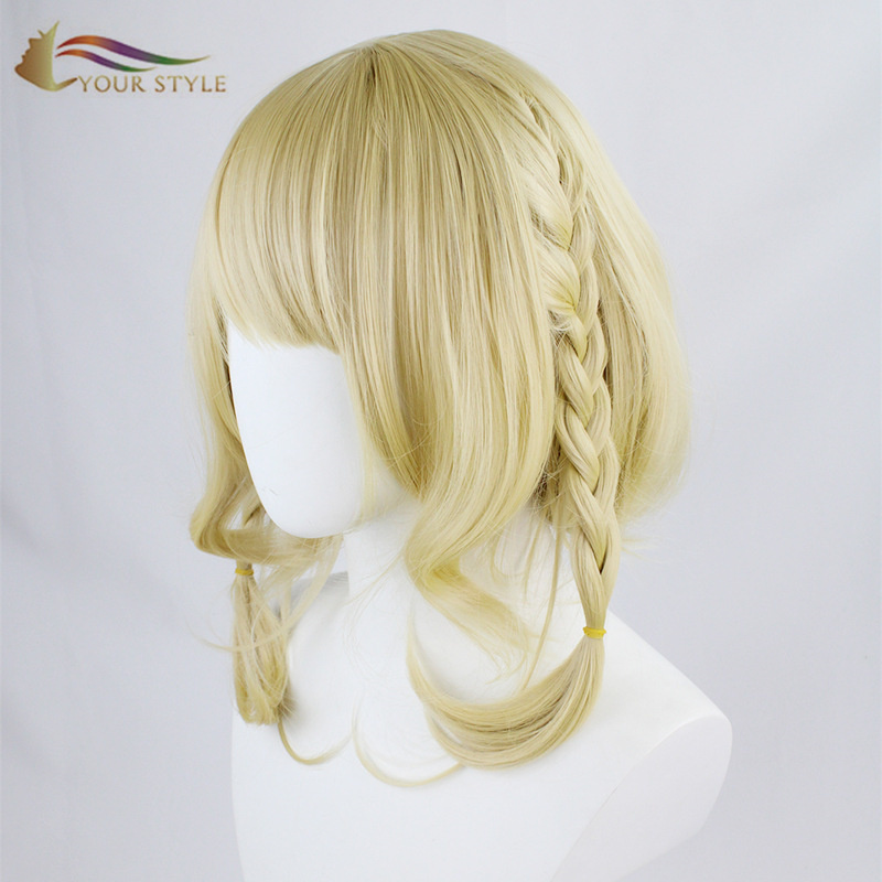 YOUR STYLE , Wig China Long Wavy Wig Blonde Yellow Party Wig Halloween Costume-YOUR STYLE, synthetic wigs synthetic hair extension