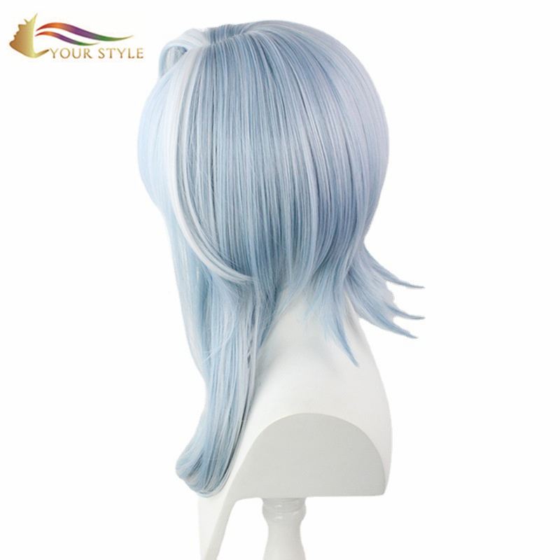 YOUR STYLE , Wig Suppliers In China Long Wavy Wig Light Blue Cosplay Wig Girl Female Wig-YOUR STYLE, synthetic wigs synthetic hair extension