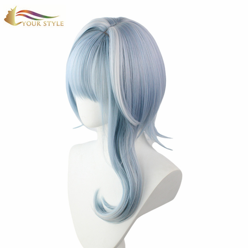 YOUR STYLE , Wig Suppliers In China Long Wavy Wig Light Blue Cosplay Wig Girl Female Wig-YOUR STYLE, synthetic wigs synthetic hair extension