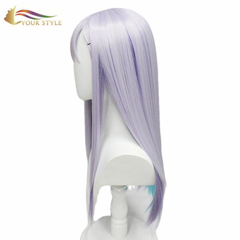 YOUR STYLE , Best Wig Dealers Long Straight Wig Light Purple Party Wig Halloween Costume-YOUR STYLE, synthetic wigs synthetic hair extension