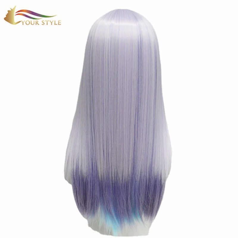 YOUR STYLE , Best Wig Dealers Long Straight Wig Light Purple Party Wig Halloween Costume-YOUR STYLE, synthetic wigs synthetic hair extension