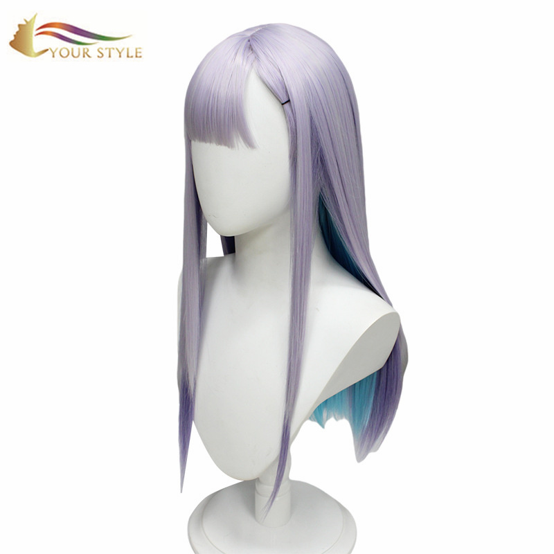 YOUR STYLE , Best Wig Dealers Long Straight Wig Light Purple Party Wig Halloween Costume-YOUR STYLE, synthetic wigs synthetic hair extension