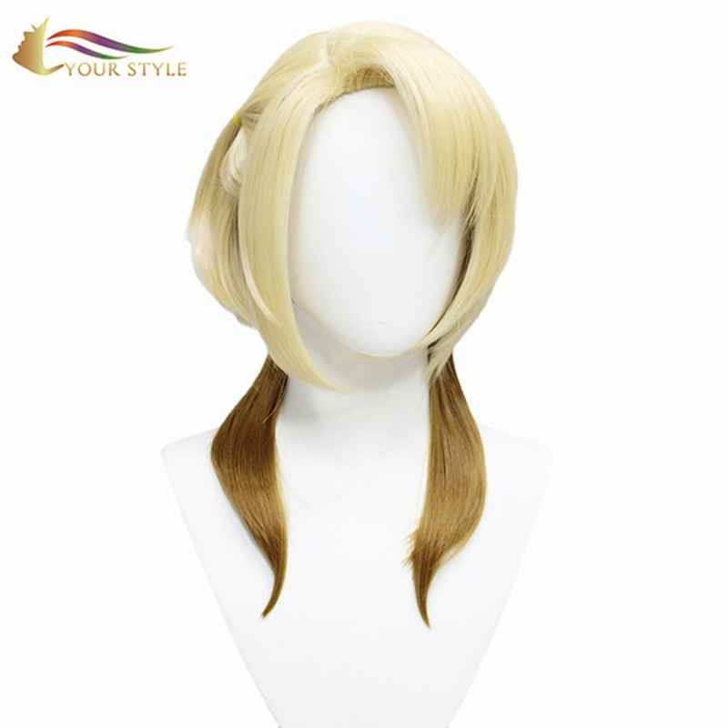 YOUR STYLE , Best Hair Wig Vendors Long Wavy Wig Ombre Blonde Cosplay Wig Party Wig Halloween Costume-YOUR STYLE, synthetic wigs synthetic hair extension