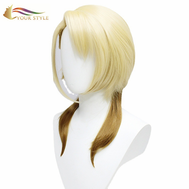 YOUR STYLE , Best Hair Wig Vendors Long Wavy Wig Ombre Blonde Cosplay Wig Party Wig Halloween Costume-YOUR STYLE, synthetic wigs synthetic hair extension