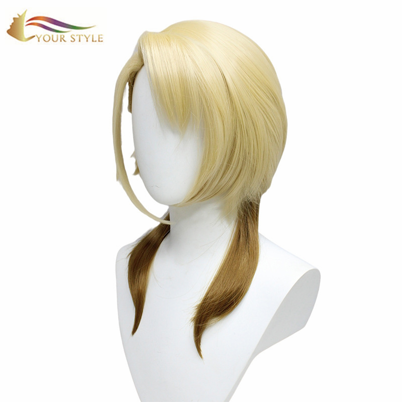 YOUR STYLE , Best Hair Wig Vendors Long Wavy Wig Ombre Blonde Cosplay Wig Party Wig Halloween Costume-YOUR STYLE, synthetic wigs synthetic hair extension