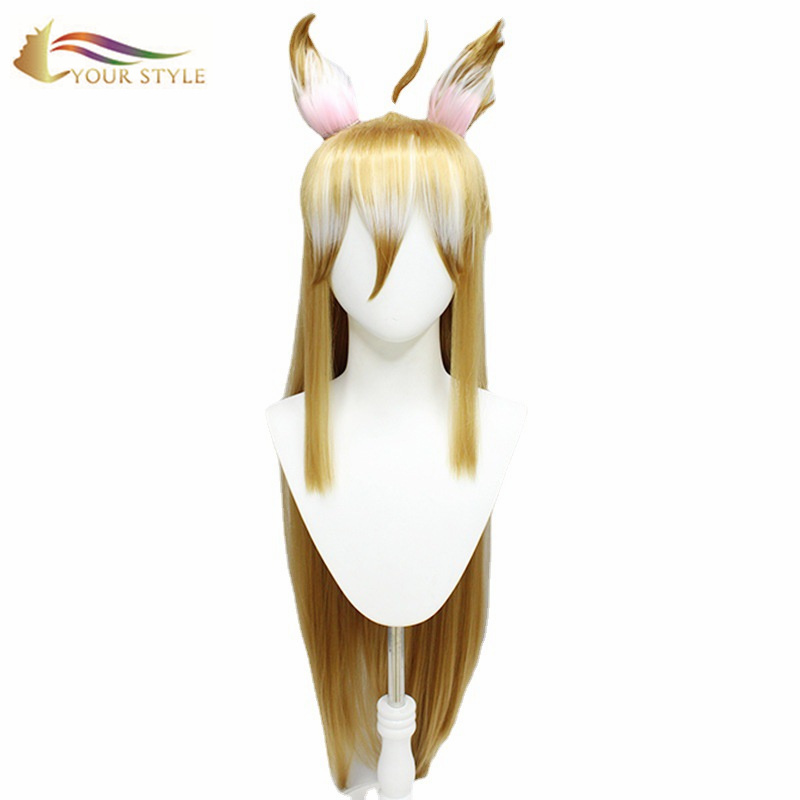 YOUR STYLE , Hair Vendor Wholesale Long Blonde Wig With Ears Party Wig Halloween Costume-YOUR STYLE, synthetic wigs synthetic hair extension