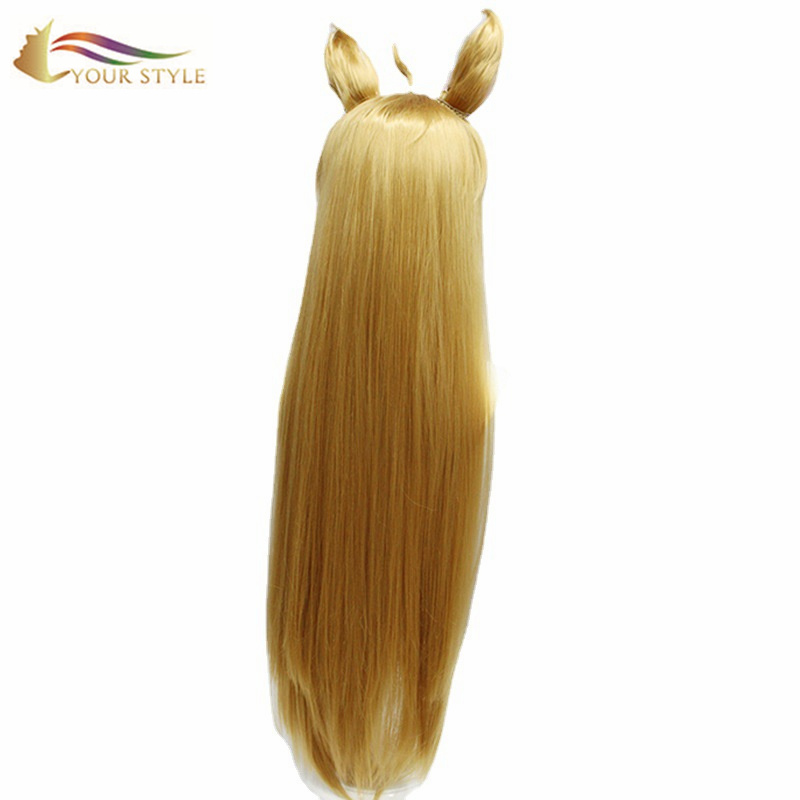 YOUR STYLE , Hair Vendor Wholesale Long Blonde Wig With Ears Party Wig Halloween Costume-YOUR STYLE, synthetic wigs synthetic hair extension