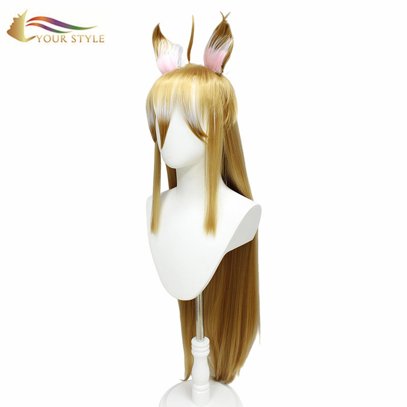 YOUR STYLE , Hair Vendor Wholesale Long Blonde Wig With Ears Party Wig Halloween Costume-YOUR STYLE, synthetic wigs synthetic hair extension